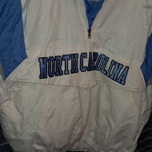 Vintage Super《RARE 》90s Majestic Blue and White Pullover  Starter Bought Out Maj